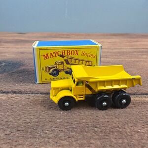 Matchbox Euclid Quarry Truck Kids OS Yellow Good Lesney No. 6 Vintage Diecast